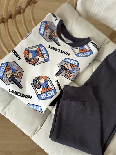Mınecraft Pijama Takım  (3-8 yaş aralığı)