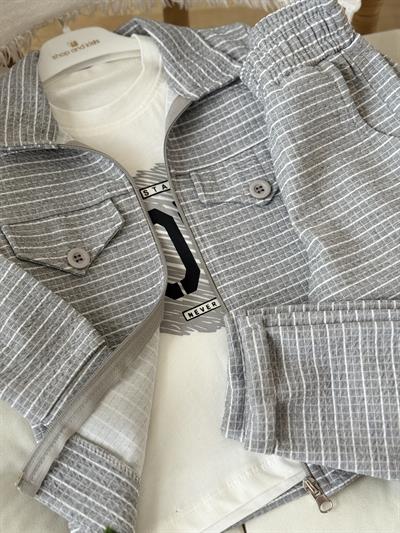 Never 3lü Takım -Gri (3-6yaş aralığı)