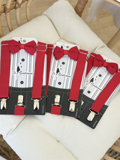 Papyon Askı Set - Kırmızı