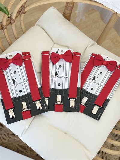 Papyon Askı Set - Kırmızı