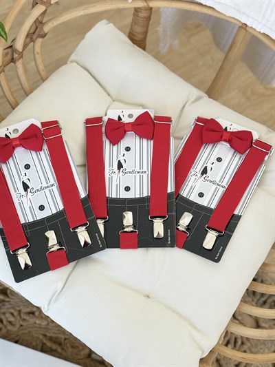 Papyon Askı Set - Kırmızı