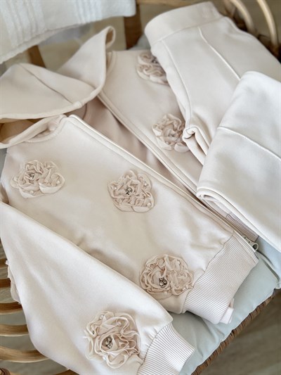 Pearl RoseTakım -Krem(5-8yaş)