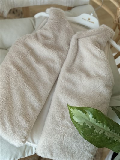 Peluş Yelek Astarlı -Krem(2-14Yaş)