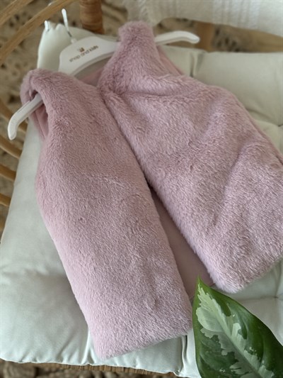 Peluş Yelek Astarlı -Pudra(2-14Yaş)