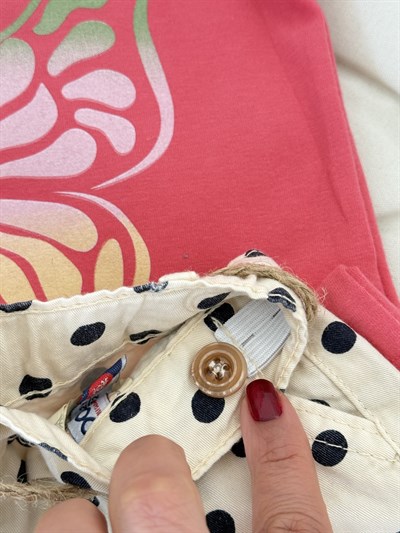 Pink Butterfly Şortlu Takım - Pembe (2yaş-5yaş)