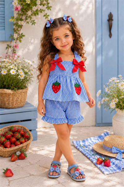 Pötikare Cherry Takım -Mavi (1-5 yaş)