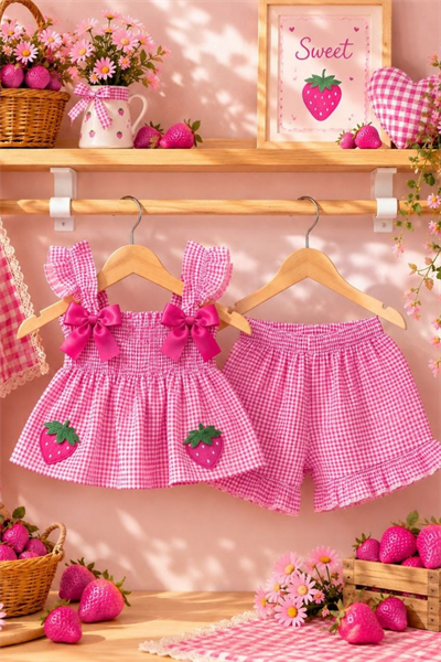 Pötikare Cherry Takım -Pembe (1-5 yaş)