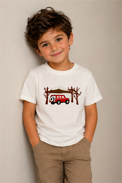 Safari T-shirt - Ekru (5-8yaş aralığı)