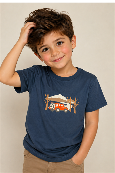 Safari T-shirt - Füme (5-8yaş aralığı)