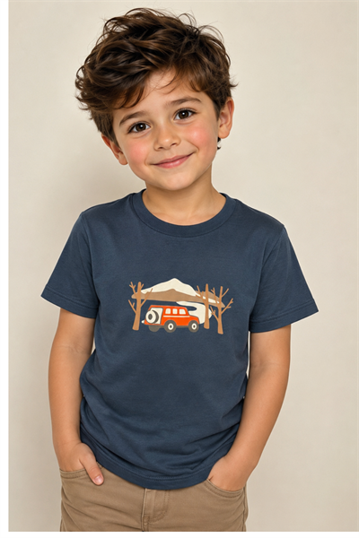 Safari T-shirt - Füme (5-8yaş aralığı)