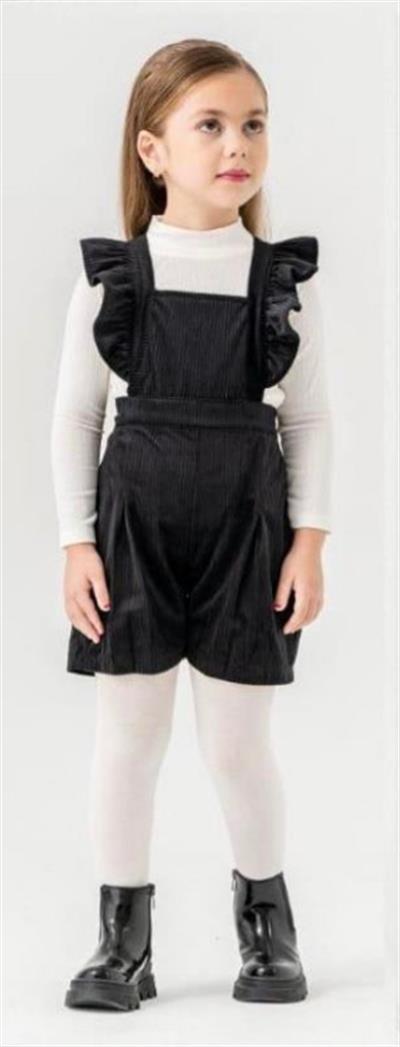 Salopet Takım 3 lü-Siyah 4-8 yaş arlığı