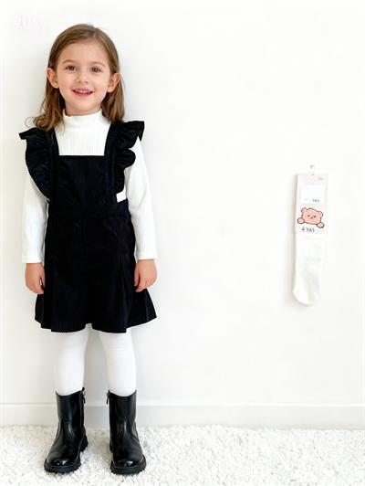 Salopet Takım 3 lü-Siyah 4-8 yaş arlığı