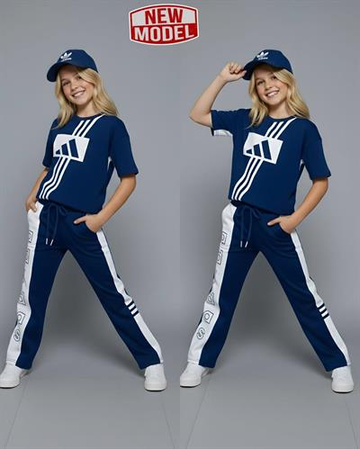 Şapkalı 3lü Takım-Mavi(4-16 yaş)