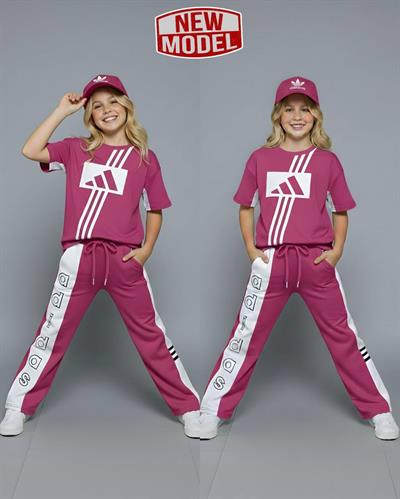 Şapkalı 3lü Takım-Pembe(4-16 yaş)