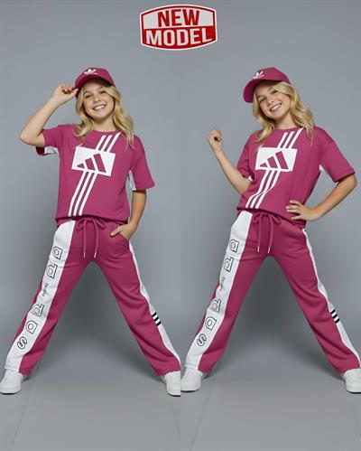 Şapkalı 3lü Takım-Pembe(4-16 yaş)