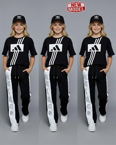 Şapkalı 3lü Takım-Siyah(4-16 yaş)