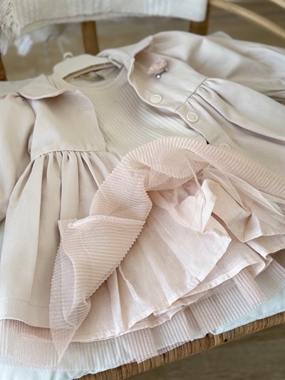 Shiny Trenç Kot 3 Parça Takım -(1-4 yaş)