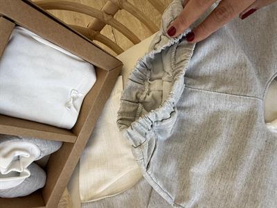 Smokin Takımı Açık Gri Üç Düğmeli (0-3ay)