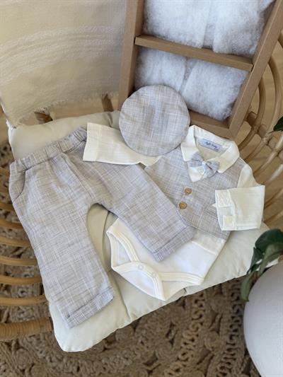 Smokin Takımı Füme İki Düğmeli (0-3ay)