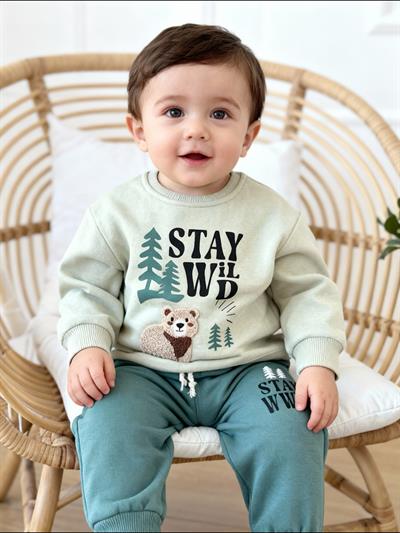 Stay Wild Takım-Yeşil(1-4 yaş)