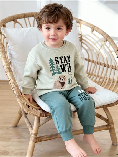 Stay Wild Takım-Yeşil(1-4 yaş)