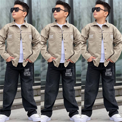 Style Boy 3lü Takım-Haki (4-14 yaş)