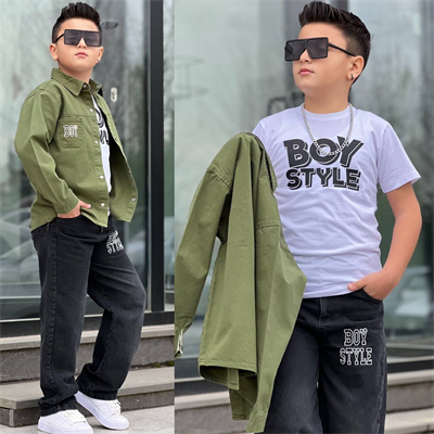 Style Boy 3lü Takım-Yeşil (4-14 yaş)
