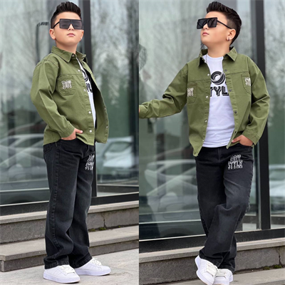 Style Boy 3lü Takım-Yeşil (4-14 yaş)