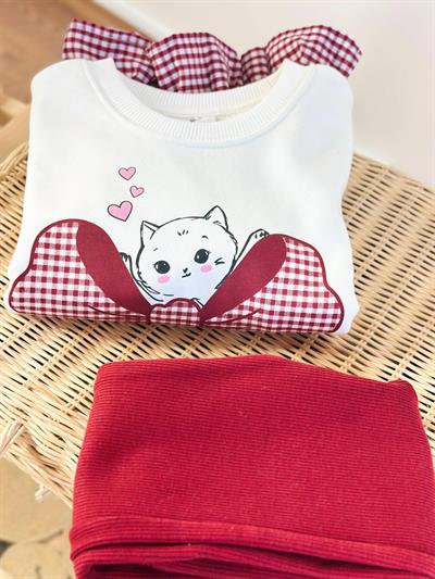 Sweet Cat Takım-Kırmızı (2yaş-8yaş)
