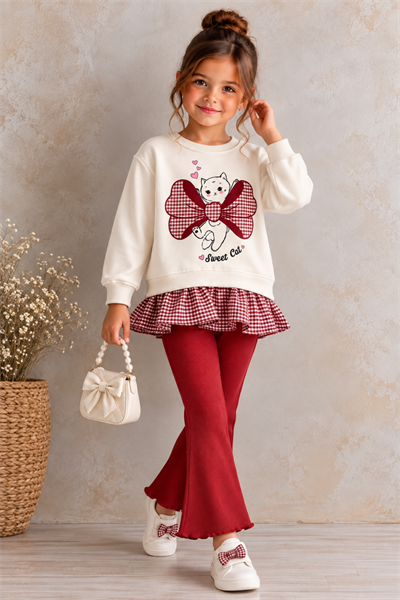 Sweet Cat Takım-Kırmızı (2yaş-8yaş)