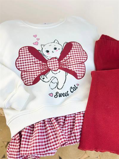 Sweet Cat Takım-Kırmızı (2yaş-8yaş)