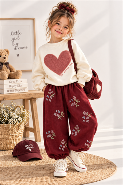 Tasarım Balon Pantalonlu Takım-(4-8 yaş aralığı)