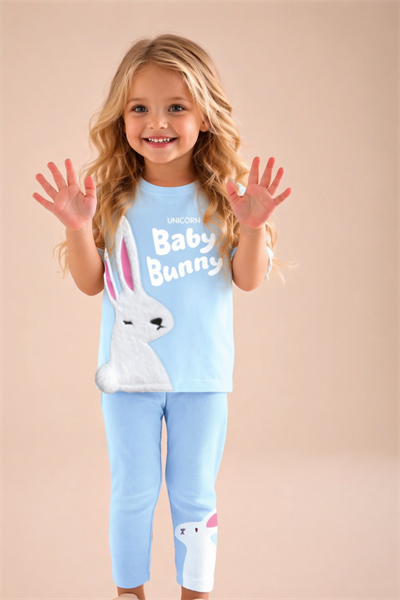 Tavşan Kabatma Takım - Mavi (2-8Yaş)