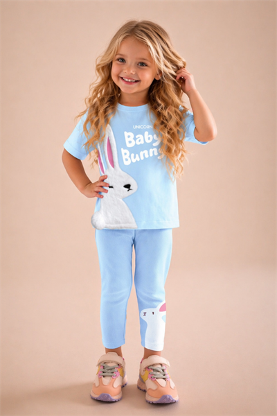 Tavşan Kabatma Takım - Mavi (2-8Yaş)