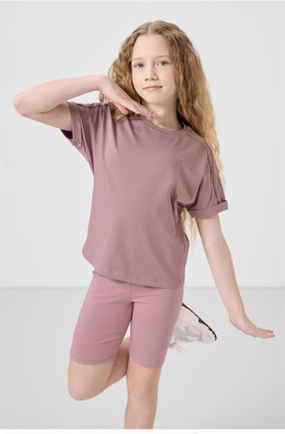 Gül Kurusu Fit Spor T-shirt (7-15yaş aralığı)