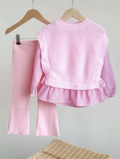 Triko Takım-Pembe (2yaş-8yaş)