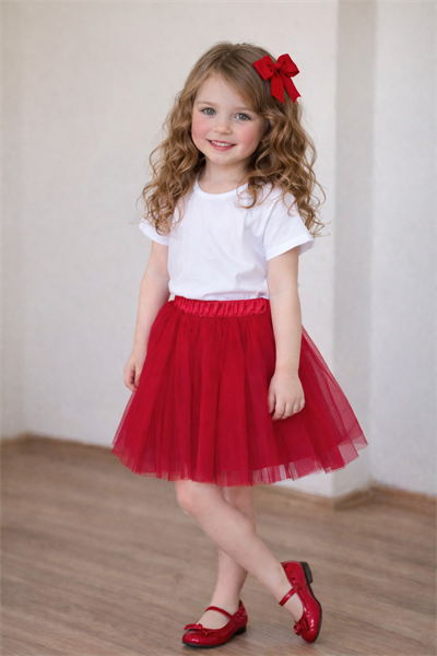 Tütü Etek - Kımızı (6-14yaş)