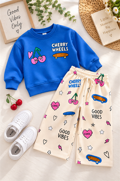 Unisex Cherry Wheels Takım (2-8 yaş aralığı)