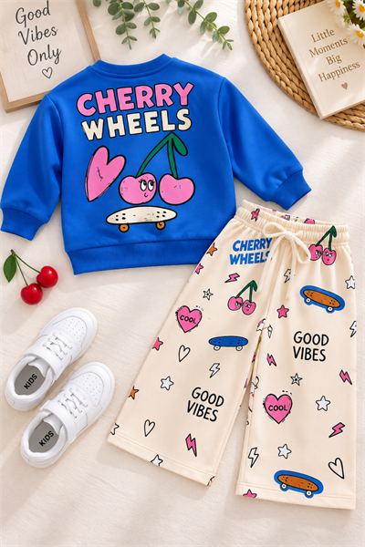 Unisex Cherry Wheels Takım (2-8 yaş aralığı)