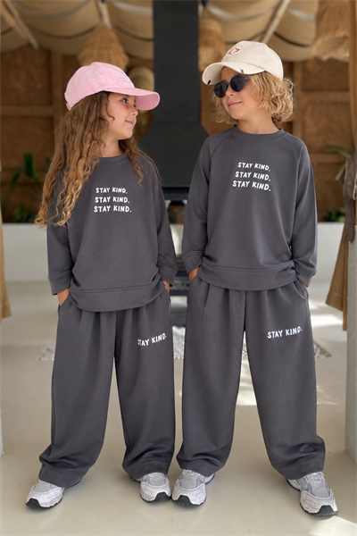 Unisex Oysho Takım- Antrasit (3-10 yaş aralığı
