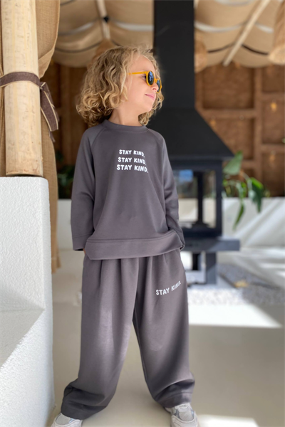 Unisex Oysho Takım- Antrasit (3-10 yaş aralığı