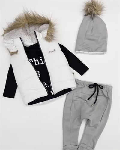 Little Pom 4 lüTakım -Beyaz(6ay-18ay)