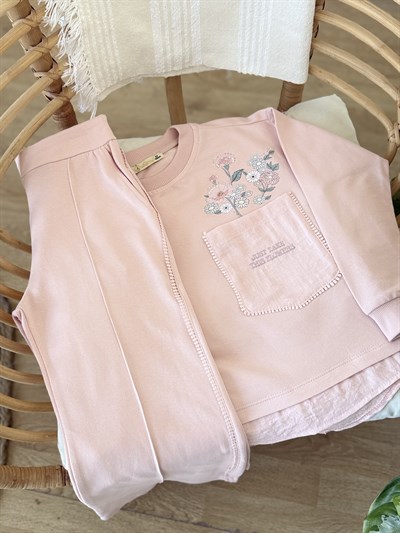 Vera Flowers Takım -Pembe(7-10yaş)