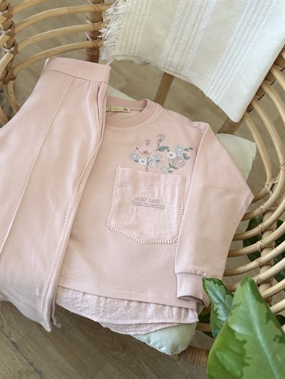 Vera Flowers Takım -Pembe(7-10yaş)