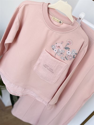 Vera Flowers Takım -Pembe(7-10yaş)