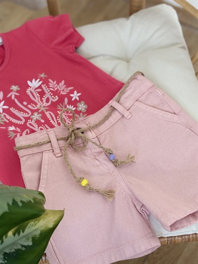 Wild Child Şortlu Takım - Pembe (2yaş-5yaş)