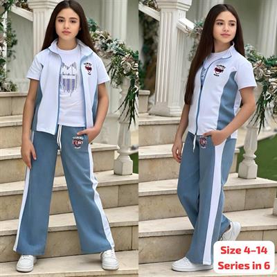 Yelekli 3lü Takım-Siyah(4-14 yaş)