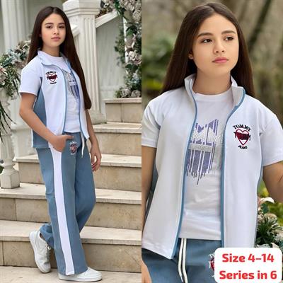 Yelekli 3lü Takım-Siyah(4-14 yaş)