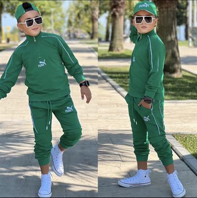 Yeşil 3 Lü Eşofman Takım  (4-16 yaş aralığı)