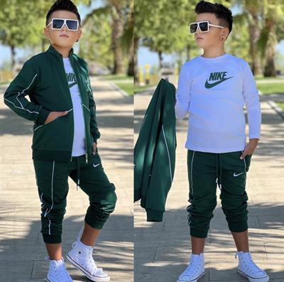 Yeşil 3 Lü Eşofman Takım  (4-16 yaş)